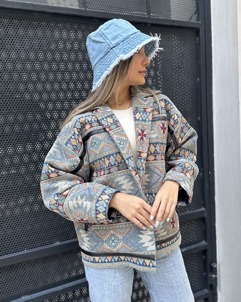 کت-گلیمی-نوارچرم